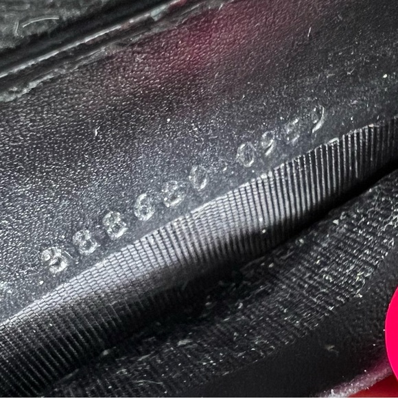 GUCCI Bow Zip Around Guccissima Leather Long Wallet Black Zippy Authentic - Picture 15 of 17